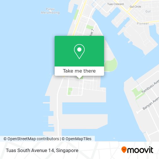 Tuas South Avenue 14 map