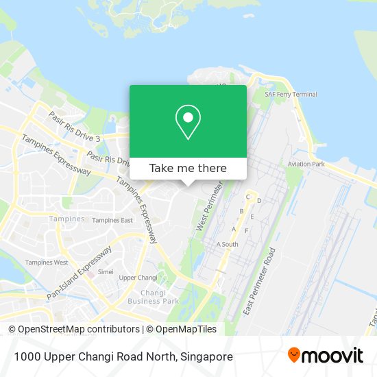 1000 Upper Changi Road North map