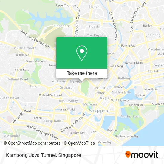 Kampong Java Tunnel map