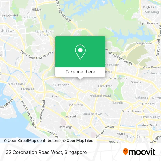 32 Coronation Road West map