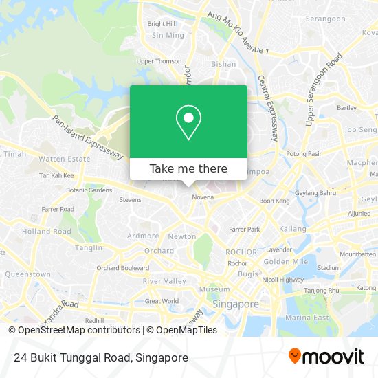 24 Bukit Tunggal Road map