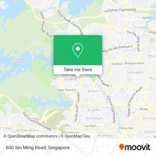 600 Sin Ming Road map