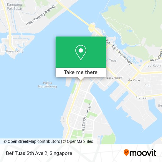 Bef Tuas Sth Ave 2 map