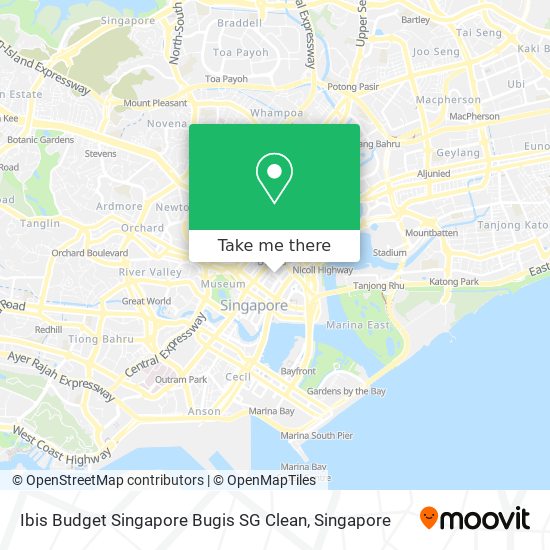 Ibis Budget Singapore Bugis SG Clean map