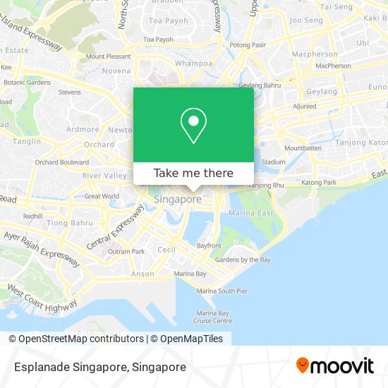Esplanade Singapore map