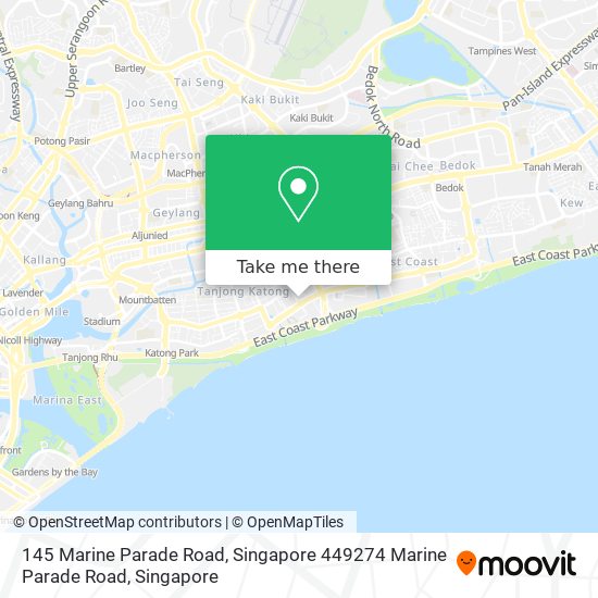 145 Marine Parade Road, Singapore 449274 Marine Parade Road地图