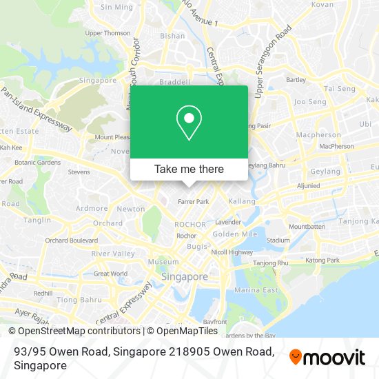 93 / 95 Owen Road, Singapore 218905 Owen Road地图