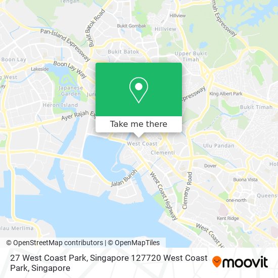 27 West Coast Park, Singapore 127720 West Coast Park map