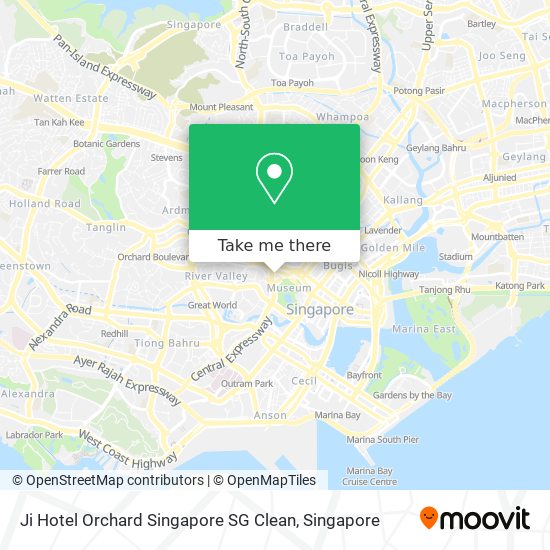 Ji Hotel Orchard Singapore SG Clean map