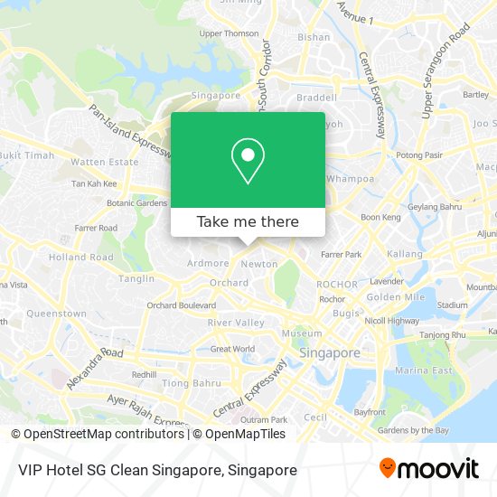 VIP Hotel SG Clean Singapore map