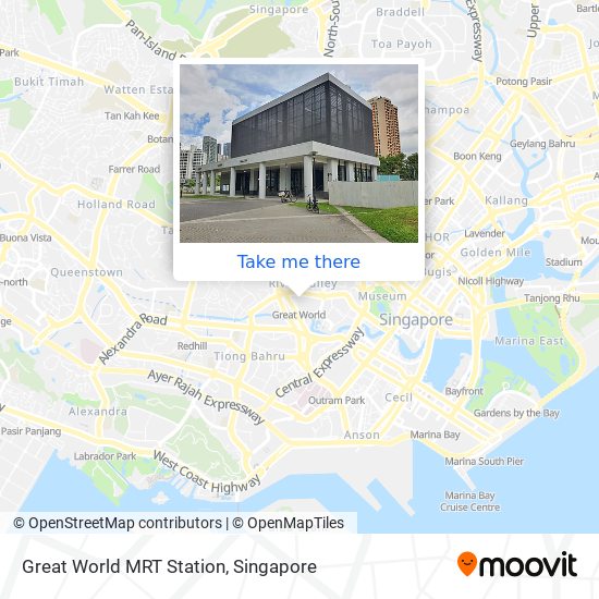 Great World MRT Station map