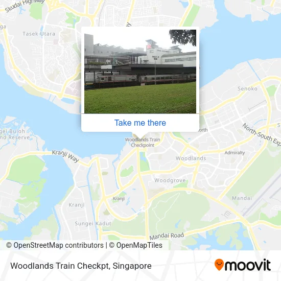 Woodlands Train Checkpt map