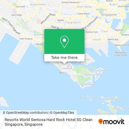 Resorts World Sentosa Hard Rock Hotel SG Clean Singapore map
