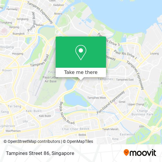 Tampines Street 86 map