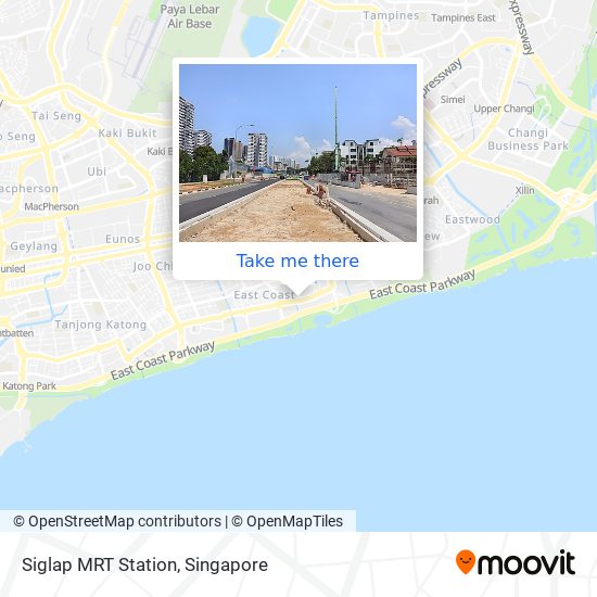 Siglap MRT Station map