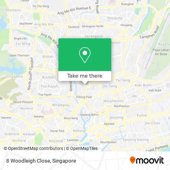 8 Woodleigh Close地图