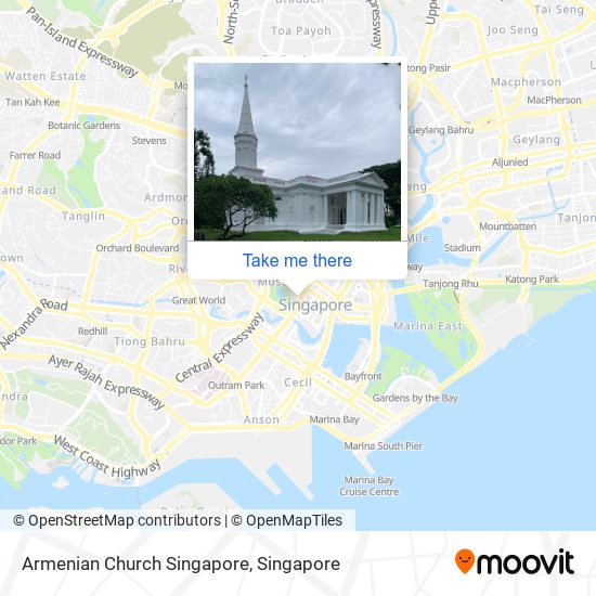 Armenian Church Singapore map