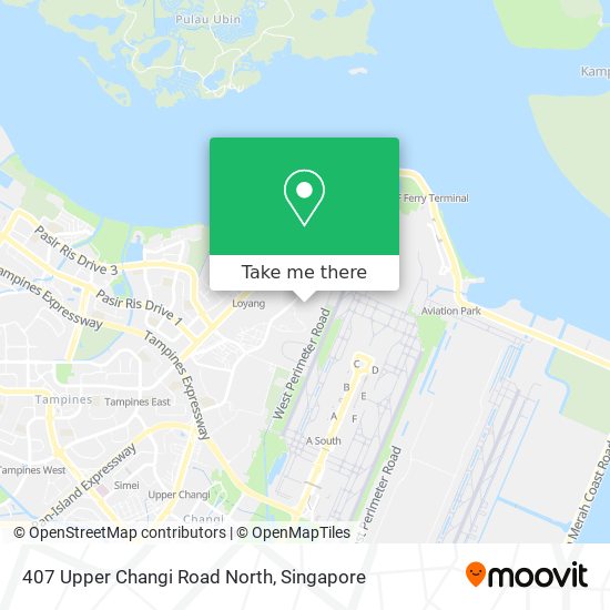 407 Upper Changi Road North map