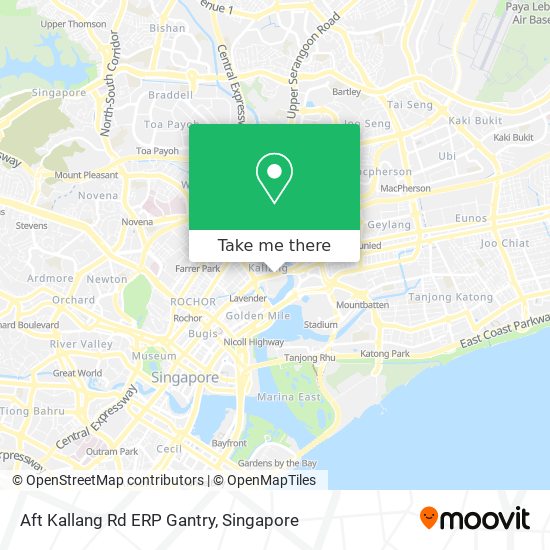 Aft Kallang Rd ERP Gantry map