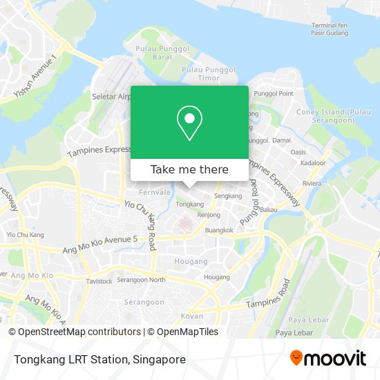 Tongkang LRT Station map