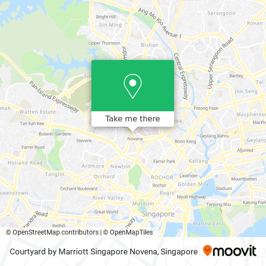 Courtyard by Marriott Singapore Novena map
