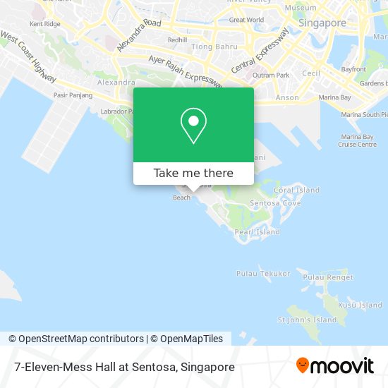 7-Eleven-Mess Hall at Sentosa map