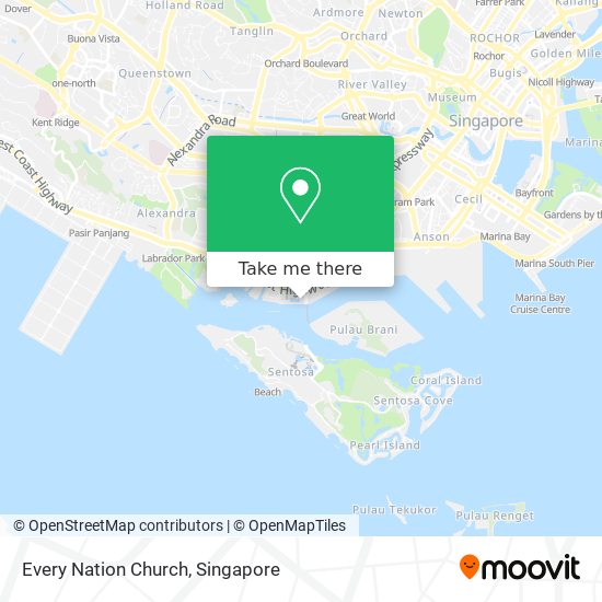 Every Nation Church map