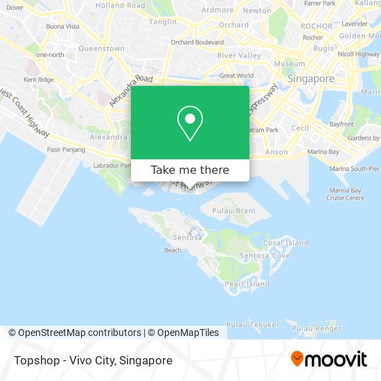 Topshop - Vivo City map