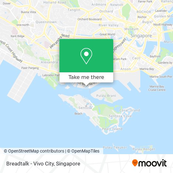 Breadtalk - Vivo City map
