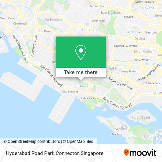 Hyderabad Road Park Connector map