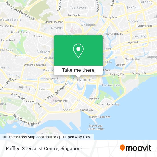 Raffles Specialist Centre map