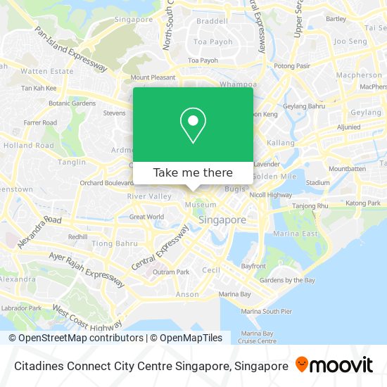 Citadines Connect City Centre Singapore map