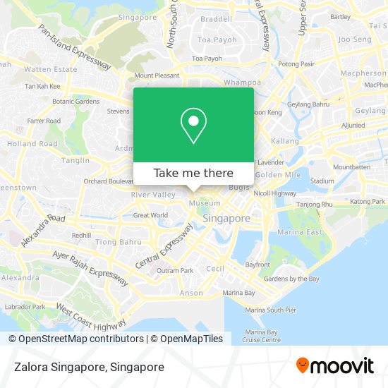 Zalora Singapore map