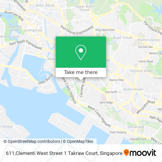 611,Clementi West Street 1 Takraw Court map