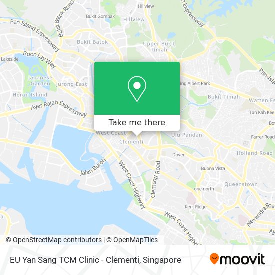 EU Yan Sang TCM Clinic - Clementi map