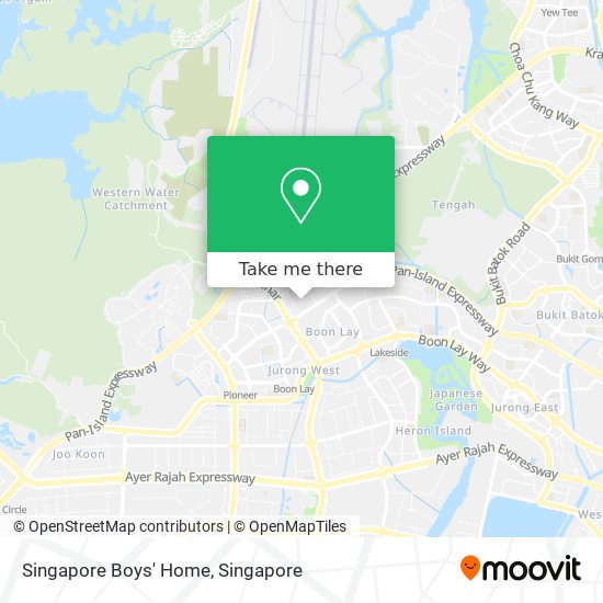 Singapore Boys' Home map