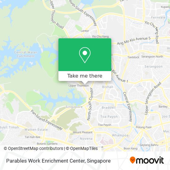 Parables Work Enrichment Center map