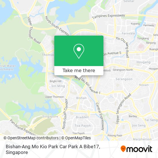 Bishan-Ang Mo Kio Park Car Park A Bibe17地图