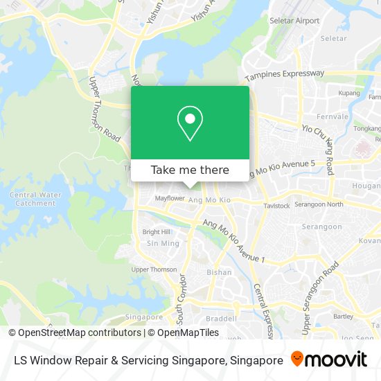 LS Window Repair & Servicing Singapore map