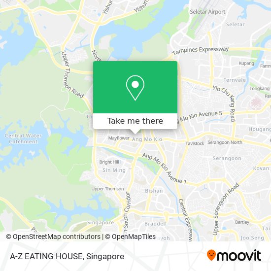 A-Z EATING HOUSE map