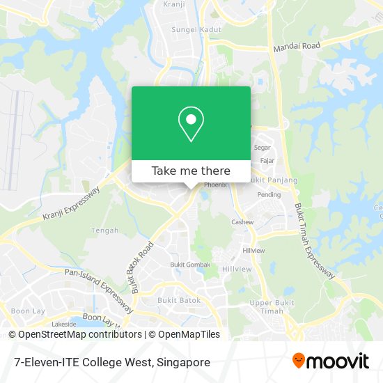 7-Eleven-ITE College West map