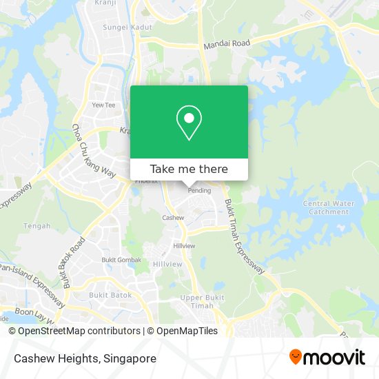Cashew Heights map