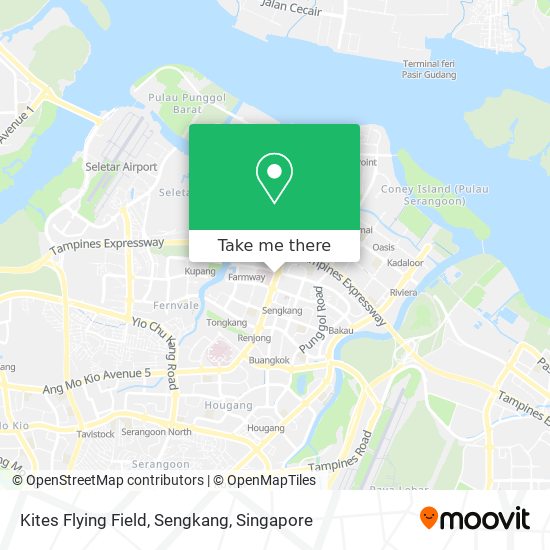 Kites Flying Field, Sengkang map