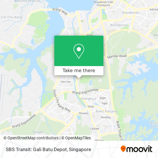 SBS Transit: Gali Batu Depot map