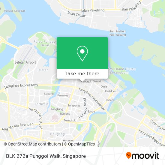 BLK 272a Punggol Walk地图