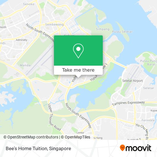 Bee's Home Tuition map