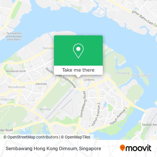 Sembawang Hong Kong Dimsum map