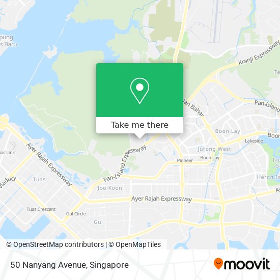 50 Nanyang Avenue map