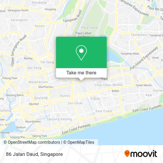 86 Jalan Daud map