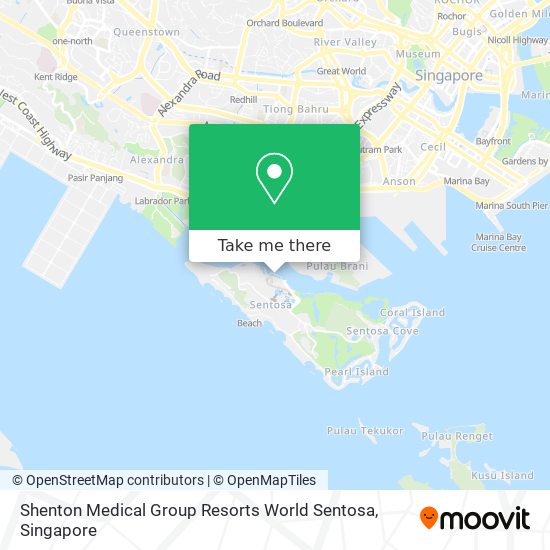 Shenton Medical Group Resorts World Sentosa map